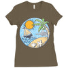 summer ornament Ladies Fitted T-Shirt