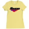 hawkins av club Ladies Fitted T-Shirt