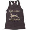 eat more fast food Racerback Tank