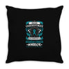 Never Underestimate the Strength of a Ovarian Cancer Warrior Throw Pillow