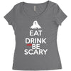 eat drink and be scary Women's Triblend Scoop T-shirt