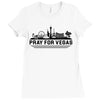 Pray for Las Vegas Ladies Fitted T-Shirt