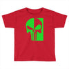 mad engine marvel brand punisher scar glow in the dark Toddler T-shirt