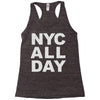 nyc all day Racerback Tank