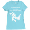 alternatives to war play rugby Ladies Fitted T-Shirt