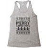 ugly merry christmas Racerback Tank