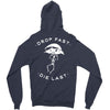 drop fast die last back Zipper Hoodie