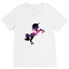 Unicorn Galaxy V-Neck Tee