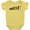 evolution of a golfer mens black golf t shirt top new Baby Onesie