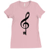 the music is the key Ladies Fitted T-Shirt