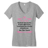 Dear Daddy, Thanks for Being my Dad Baby Boy Letter to Father Women's V-Neck T-Shirt