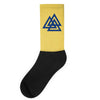 valknutr knoten der gefallenen odin nordisch symbol aspekte wotan Socks