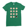 charlie moticons Ladies Fitted T-Shirt