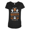 halloween warrior Maternity Scoop Neck T-shirt