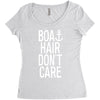 boat hair don't care Women's Triblend Scoop T-shirt