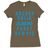 alphabet abc elemno Ladies Fitted T-Shirt
