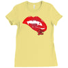 bite me Ladies Fitted T-Shirt