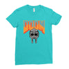 Doom With Mask Ladies Fitted T-Shirt
