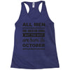 all men are created equal october Racerback Tank