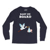 Baby On Board with Stork Long Sleeve Shirts