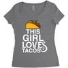 This Girl Loves Tacos Women's Triblend Scoop T-shirt