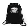 pug mom sugar skull Drawstring Bags