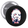 michael myers floral mask Pin-back button