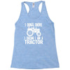 i don`t snore i dream i`m a tractor Racerback Tank
