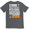 Strong Independent Motivated Gemini V-Neck Tee