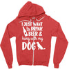 i just want to drink beer &amp; hang with Zipper Hoodie
