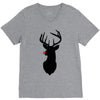 deer skull christmas V-Neck Tee