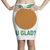 orange uglad Pencil Skirts
