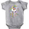 flying rainbow skull island Baby Onesie