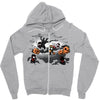 oblivious ninja trick or treat Zipper Hoodie