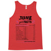 June Girl Facts Cancer Tank Top
