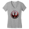 Rebel Alliance Logo Women's V-Neck T-Shirt