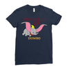 Don't Just Fly Soar Dumbo Ladies Fitted T-Shirt