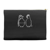 dove v's grenade banksy art Accessory Pouches