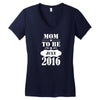 Mom To Be July 2016 Women's V-Neck T-Shirt