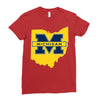 ohio for michigan Ladies Fitted T-Shirt