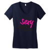 sexy ladies in the house Women's V-Neck T-Shirt