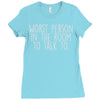 worst person ever Ladies Fitted T-Shirt