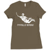totally board skateboard Ladies Fitted T-Shirt