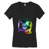 astronaut space cat Women's V-Neck T-Shirt