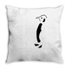 penguin american apparel Throw Pillow