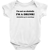 im not an alcoholic im a drunk t shirt x large funny beer pong keg par Baby Onesie