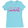 love me, love my dog Ladies Fitted T-Shirt