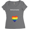 Worth The Wait Rainbow Women's Triblend Scoop T-shirt
