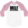 milf man i love fishing t shirt funny outdoors clever humor tee fisher 3/4 Sleeve Shirt