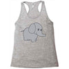 elephant cute Racerback Tank
